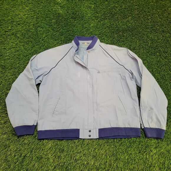 VTG 80s Members Only Style Bomber Jacket Boxy Cropped Fit Taiwan Mens XL - Picture 1 of 10